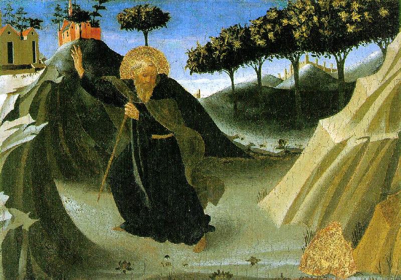 Saint Anthony the Abbot Tempted by a Lump of Gold, ANGELICO  Fra